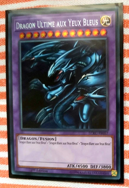 Carte Yu-Gi-Oh! - Dragon Ultime Aux Yeux Bleus - Kit De Fusion - 1ère édition Allemande - Deck Structure : Blue Eyes White Destiny