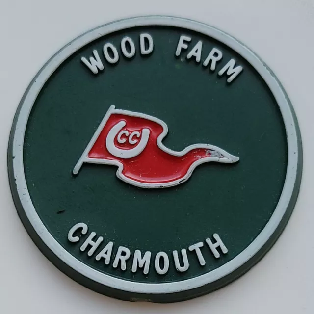 Caravan Club site badge / plaque -   Wood Farm, Charmouth.   Collectable Badges,