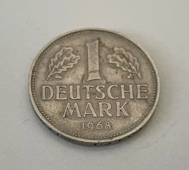 1 DM Deutsche Mark BRD 1968 D