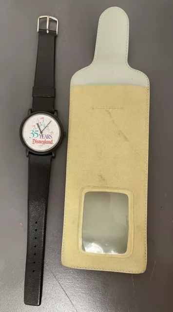 Disneyland 35 Years Novelty Watch with Case by Lorus 1990