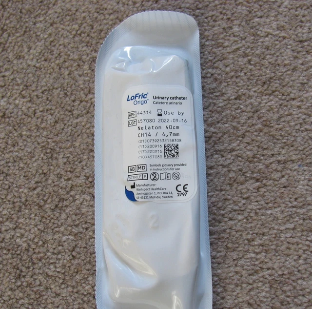 MALE CATHETER CATH play LoFric urinary catheter CH14, 4.7mm diameter £4