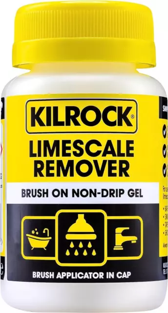 Kilrock Descaler Gel Non-Drip Limescale Remover Bath Taps Shower Bathroom 160ml