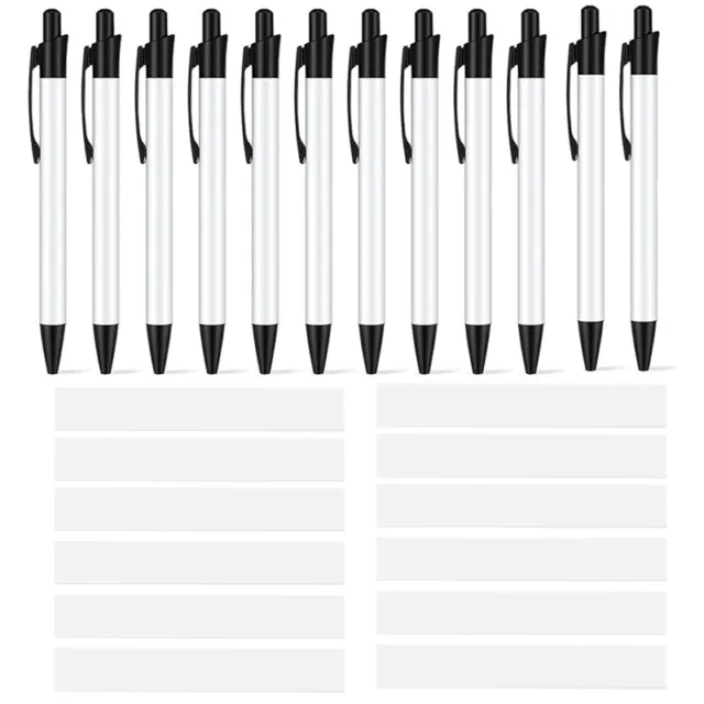 12SETS SUBLIMATION PENS Blank Sublimation Ballpoint Pen with