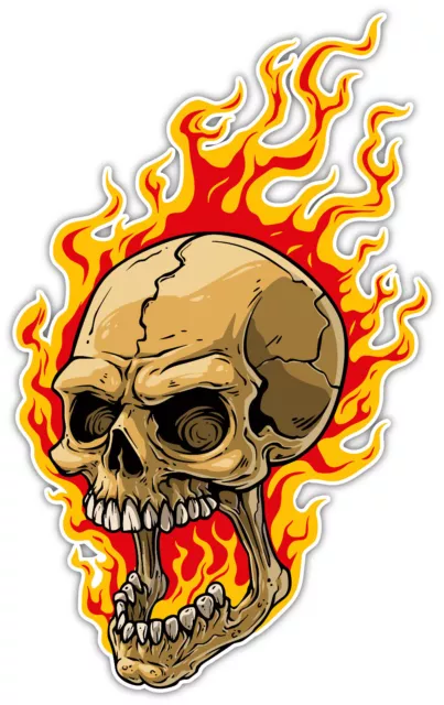 Fire Skull Dead Left 3M Sticker Usa Made Marine Fire Soldier Vehicle Ghost Rider Fire Skull Dead Left 3M Sticker Usa Made Marine Fire Soldier Vehicle Ghost Rider