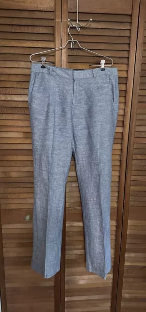 Banana Republic Linen/Cotton Blue Casual Pants Size 10