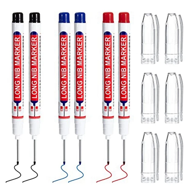 4X(Deep Hole Long Nib Marker Hole Marker PensDeep Drill Hole Long Nib ii
