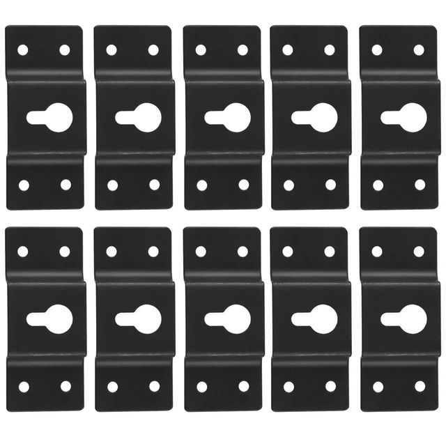 Wringing Ringing DIY AUDIO SOUND Box Speaker Wall Mount Iron Hook Hanger Plate 10PCS ...