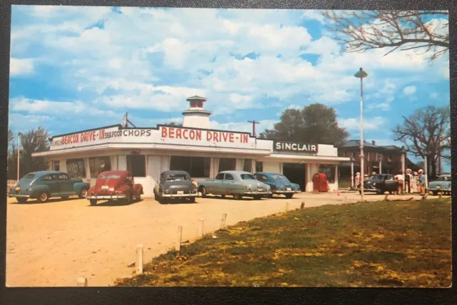 Beacon Drive Lebanon Restaurant IN Roadside America Indiana Vintage Postcard W77