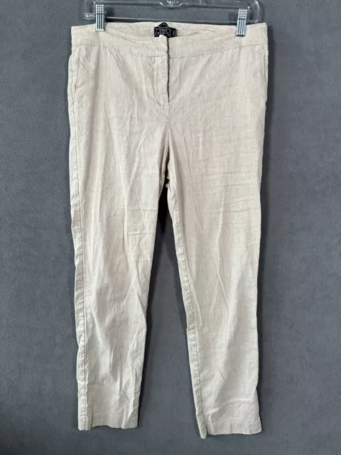 Avenue Montaigne Pants Adult Size 8 Beige Made In USA Womens