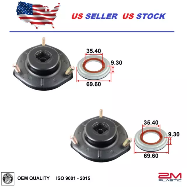 Strut Shock Mount Set RH+LH Front For Toyota HIGHLANDER 08-13 SOLARA	06-08