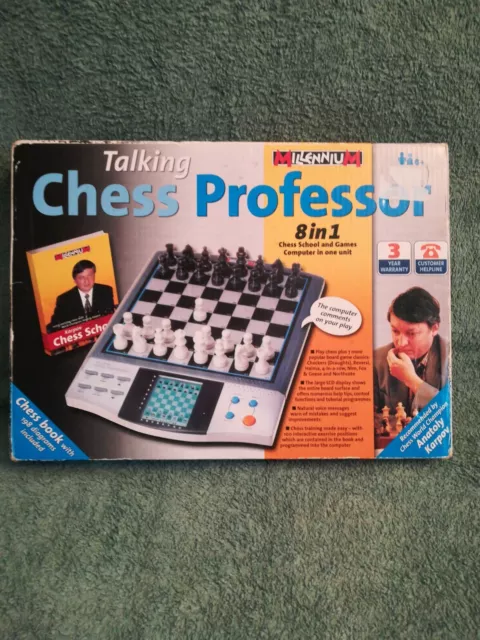  Millennium Karpov Schachschule (Chess School) - Talking  Electronic Computer Set : Toys & Games
