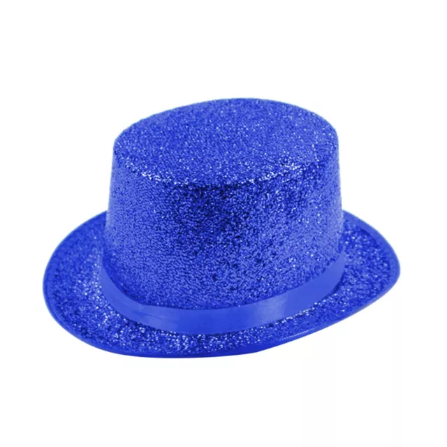 Unisex Cowboy Party Top Hat Cosplay Cap Fabrics Halloween Props Magician Shiny