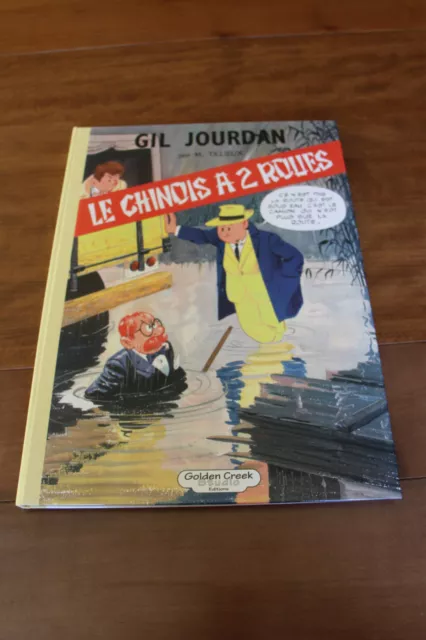 Gil Jourdan "Le chinois à deux roues" noir et blanc grand format  Golden Creek