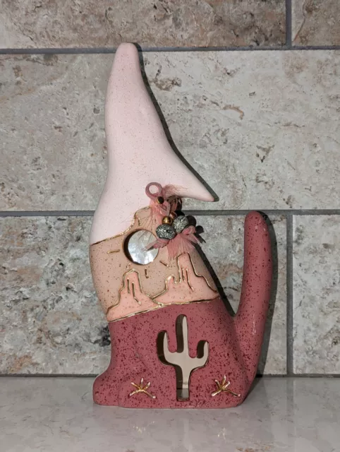 Vintage Howling Coyote Ceramic Figurine Southwestern Decor Art 12" tall