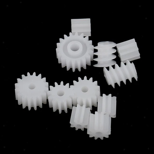 Lot De 11 Engrenages à Vis Sans Fin En Plastique - Pour Modèles Réduits, Maquettes, DIY