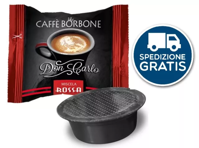 50 Cialde Caffe' Borbone Capsule Don Carlo Rossa Compatibili Lavazza A Modo Mio