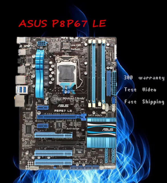 for ASUS P8P67 LE  Intel P67 Motherboard LGA1155 DDR3 I/O Shield
