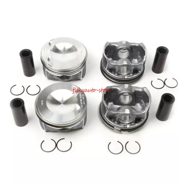 Engine Pistons & Rings Set +0.5mm 83mm Fit For Audi A3 A4 A5 VW 2.0T 06H107065DD