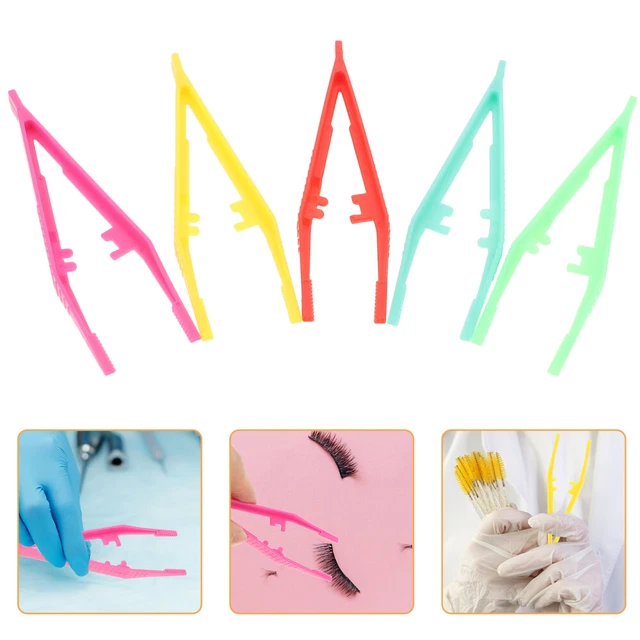 20 piezas pinzas artesanales pinzas para pestañas para extensiones accesorios niños