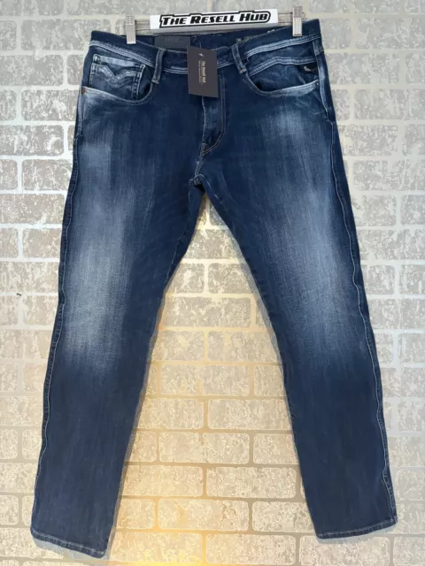MENS REPLAY HYPERFLEX Anbass Jeans W36 L28 TRH21044KW3 £35.00 - PicClick UK