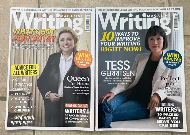 Writing Magazine 2018 Jan & Feb - Tess Gerritsen & Barbara Taylor Bradford