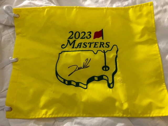 RARE JON RAHM Signed 2023 Masters Flag Coa Gtp Jsa Psa us open champ master win