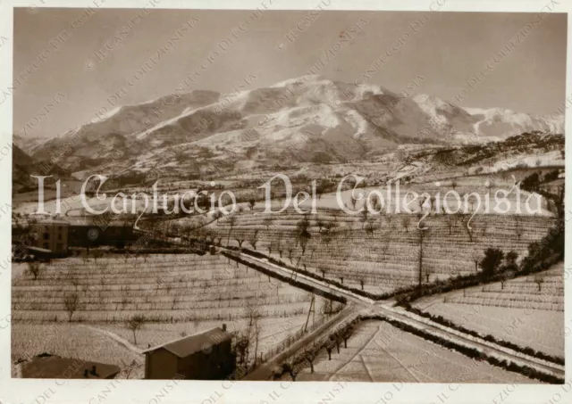 1941 BOBBIO Monte Penice innevato Piacenza foto cartolina