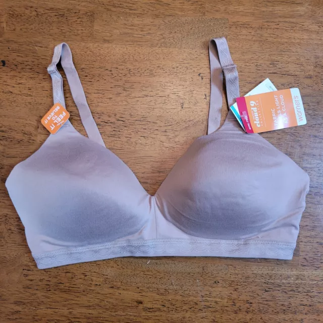 Warners Womens Bra No Side Effects Underwire Full Cup 01269 US 38C New $44