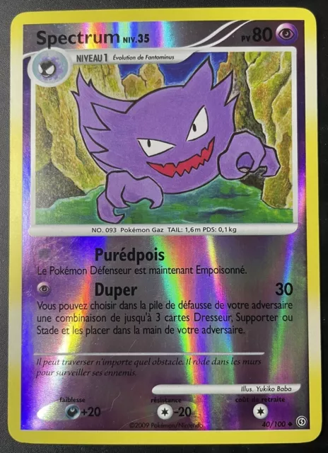 Carte Pokemon Spectrum 40/100 Dp Tempête France