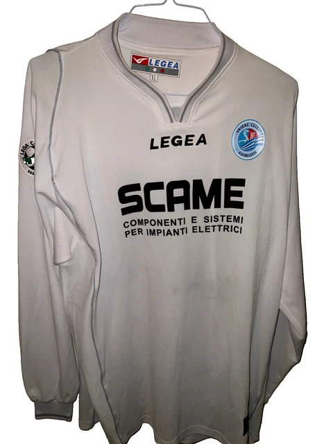 Maillot De Match AC Monza Lotto 2025 - Porté Et Préparé En Match - Taille L, N°44 - Rouge Domicile