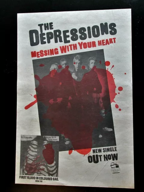 THE DEPRESSIONS FULL PAGE MAGAZINE ADVERT CUTTING NME 1978 POSTER 10" x 15" PUNK