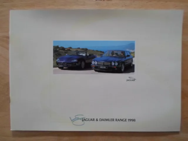 JAGUAR DAIMLER RANGE 1998 32p Sales Brochure - XK8 XJ8 Super V8 Sovereign XJR