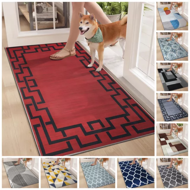 Non Slip Large Indoor Door Mat Washable Barrier Mats Dirt Trapper Entrance Rug