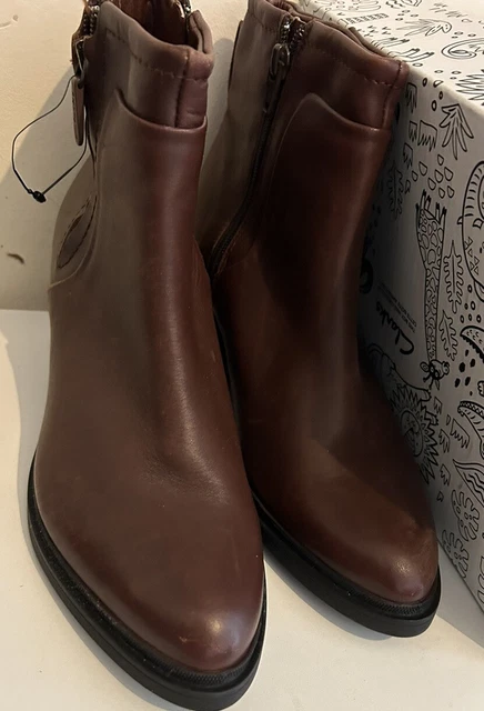 CLARKS LADIES BROWN Goretex Neeve Ella GTX Waterproof Long Boots. Size 7D 75.00 PicClick UK