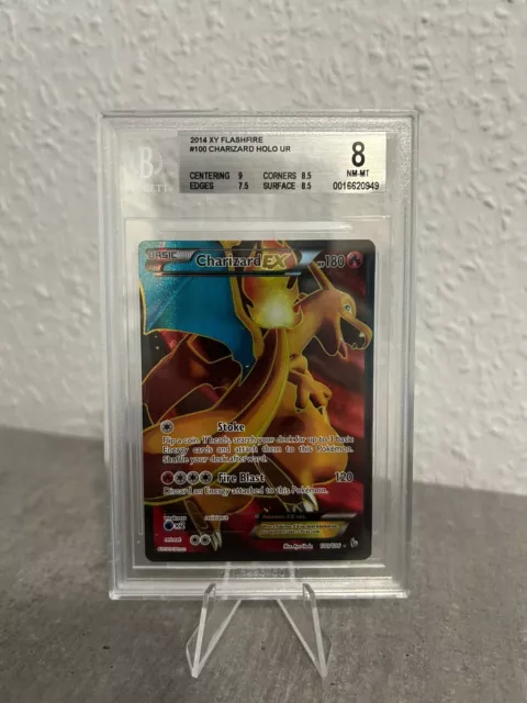 Pokemon 2014 XY Flashfire #100 Charizard Holo UR 100/106 BSG 8 NM-MT