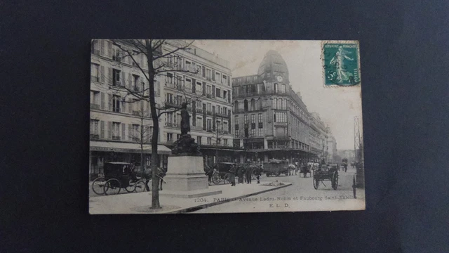 CPA 75 Paris Avenue Ledru - Rollin et faubourg saint Antoine