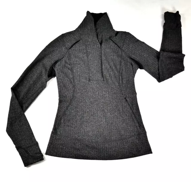 Lululemon Think Fast Pullover Ready or Snot Womens 4 Heathered