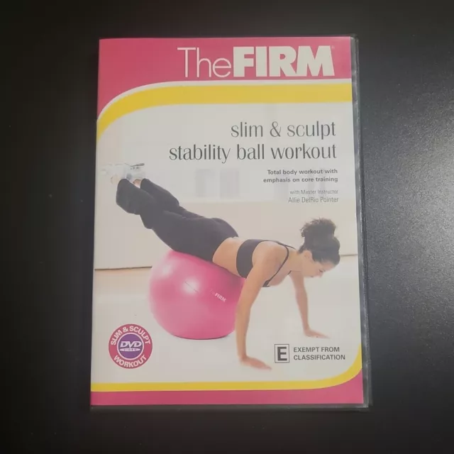 The Firm Slim  Sculpt Stability Ball Workout DVD Total body core stability tone