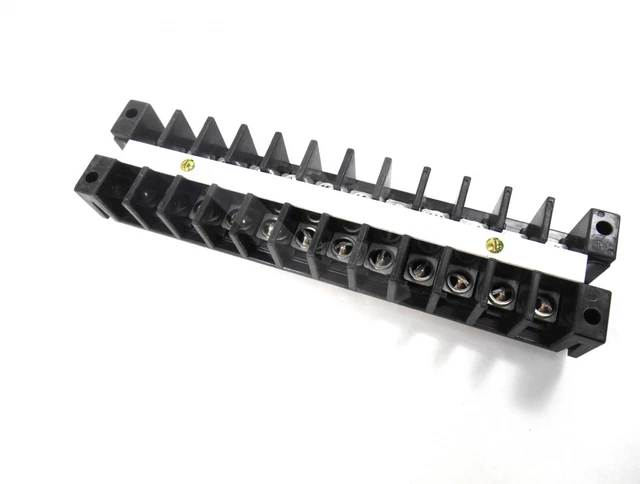 GE Terminal Board EB25B12 600V 30A 18-10 AWG 20 Lbs-In 12 Point