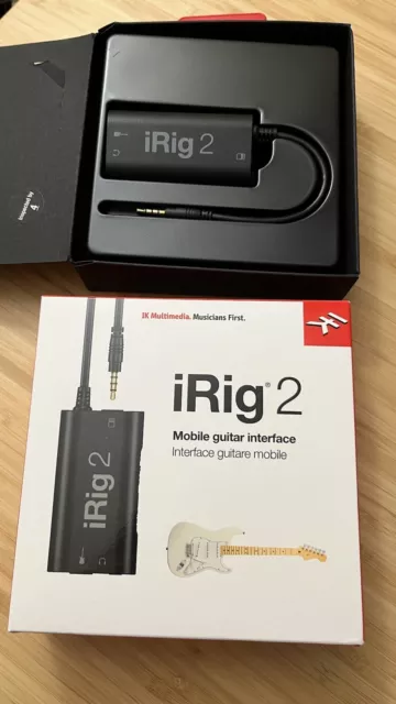 IK Multimedia iRig 2 Guitar Interface for iPhone/iPad/IOS/Android/Mac