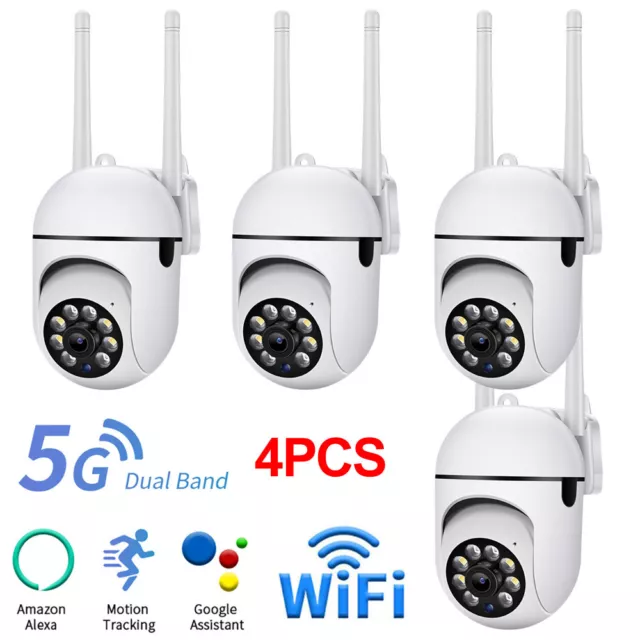 4X 1080P FUNK WLAN 5G WIFI IP NETZWERK CAMERA Outdoor AUßEN ÜBERWACHUNGSKAMERA 2