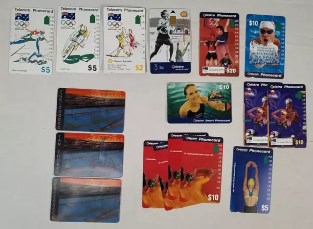 17 x Bulk Telecom & Telstra Phonecard  Commonwealth & Olympic Games vintage