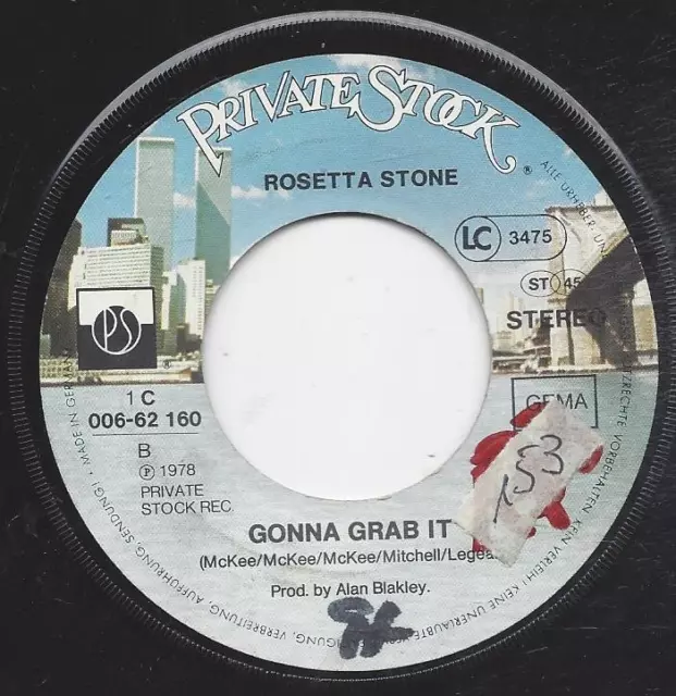 ROSETTA STONE : Try It On - Gonna Grab It - - Vinyl Single  1978 2