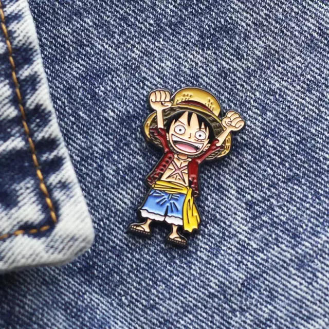 ONE PIECE LUFFY Straw Hat Monkey D Luffy Anime Pin Brooch Badge Lapel  Enamel NEW $10.95 - PicClick AU