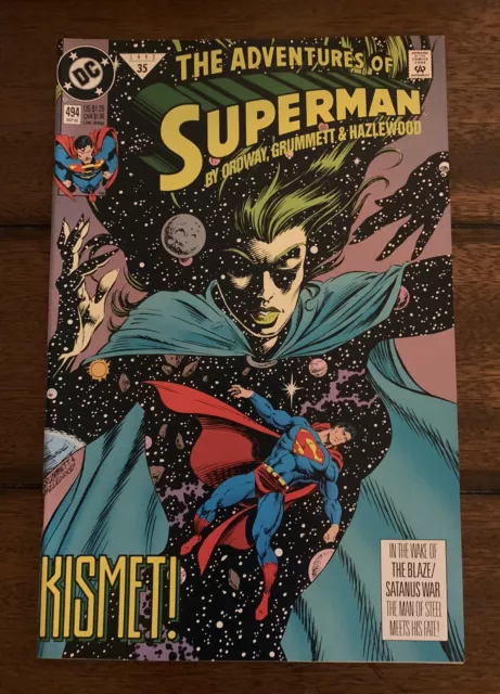 DC Comics Adventures of Superman #494 1992 1st Kismet Ordway VF/NM or Better