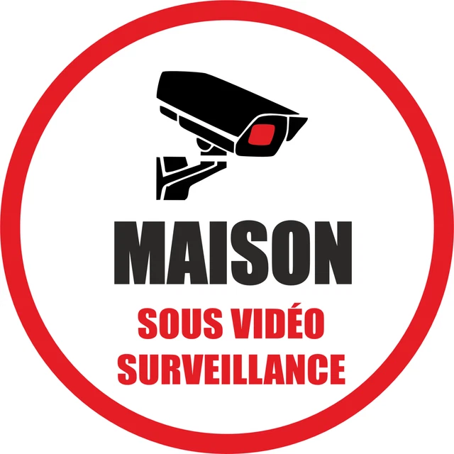 Panneau Information Bâtiments Sous Vidéo Surveillance - PVC - 150 X 210 Mm Signaletique Biz G0860 85078747