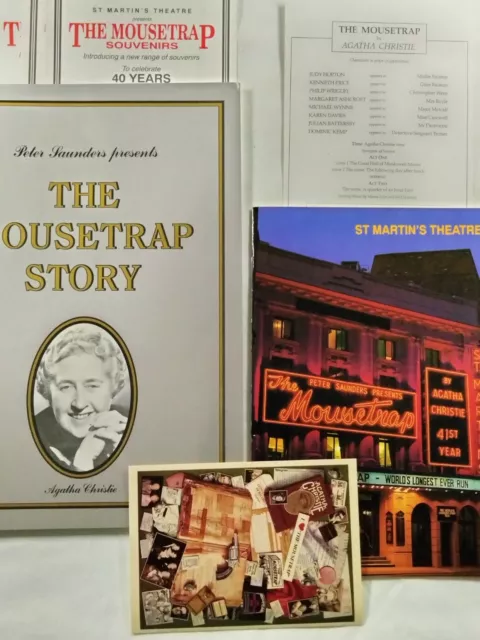 The Mousetrap Story Book & St Martin's Programe 40th Anniversary Brochure 1992