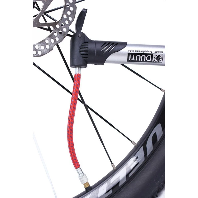 Tubo Di Gonfiaggio Pneumatici - 36cm In Gomma E Metallo - Per Bici, Moto E Auto - Diametro 10mm - Foto 12