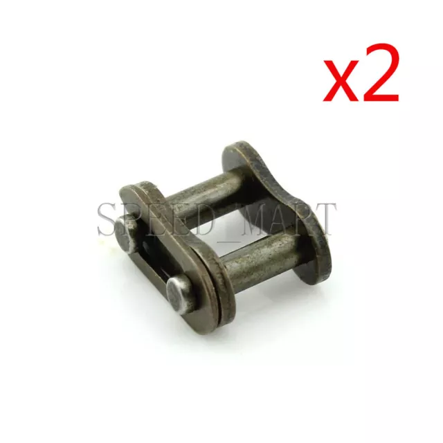 2 PCS 04C-1 Chain Connector 6.35mm Pitch for #25 Roller Sprocket Chain