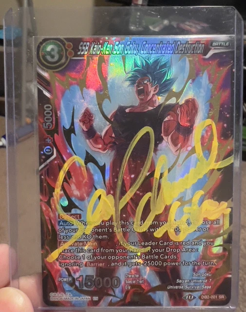 Dragon Ball Super SSB Kaio-Ken Son Goku, Concentrated Destruction Autographed